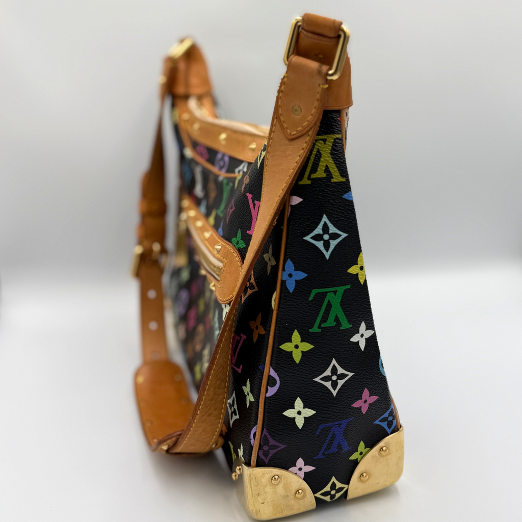 Louis Vuitton x Takashi Murakami Black Monogram Multicolore Boulogne