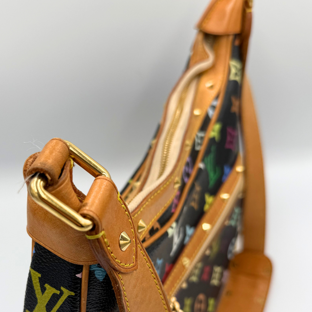 Louis Vuitton x Takashi Murakami Black Monogram Multicolore Boulogne