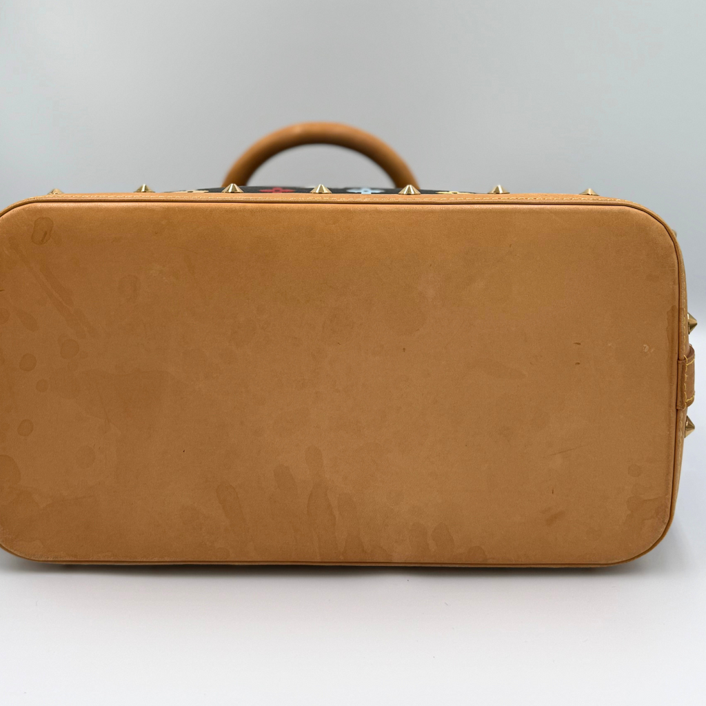 Louis Vuitton x Takashi Murakami Black Monogram Alma PM