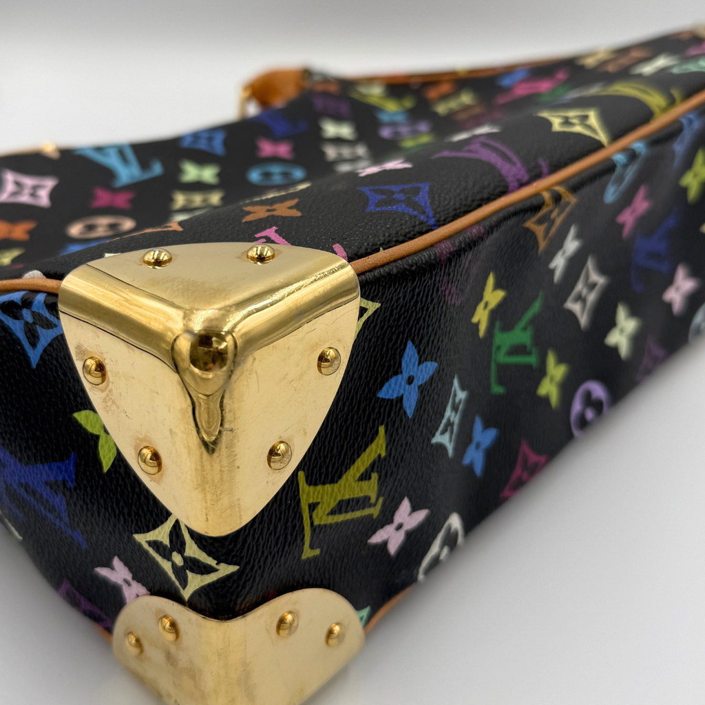 Louis Vuitton x Takashi Murakami Black Monogram Multicolore Boulogne