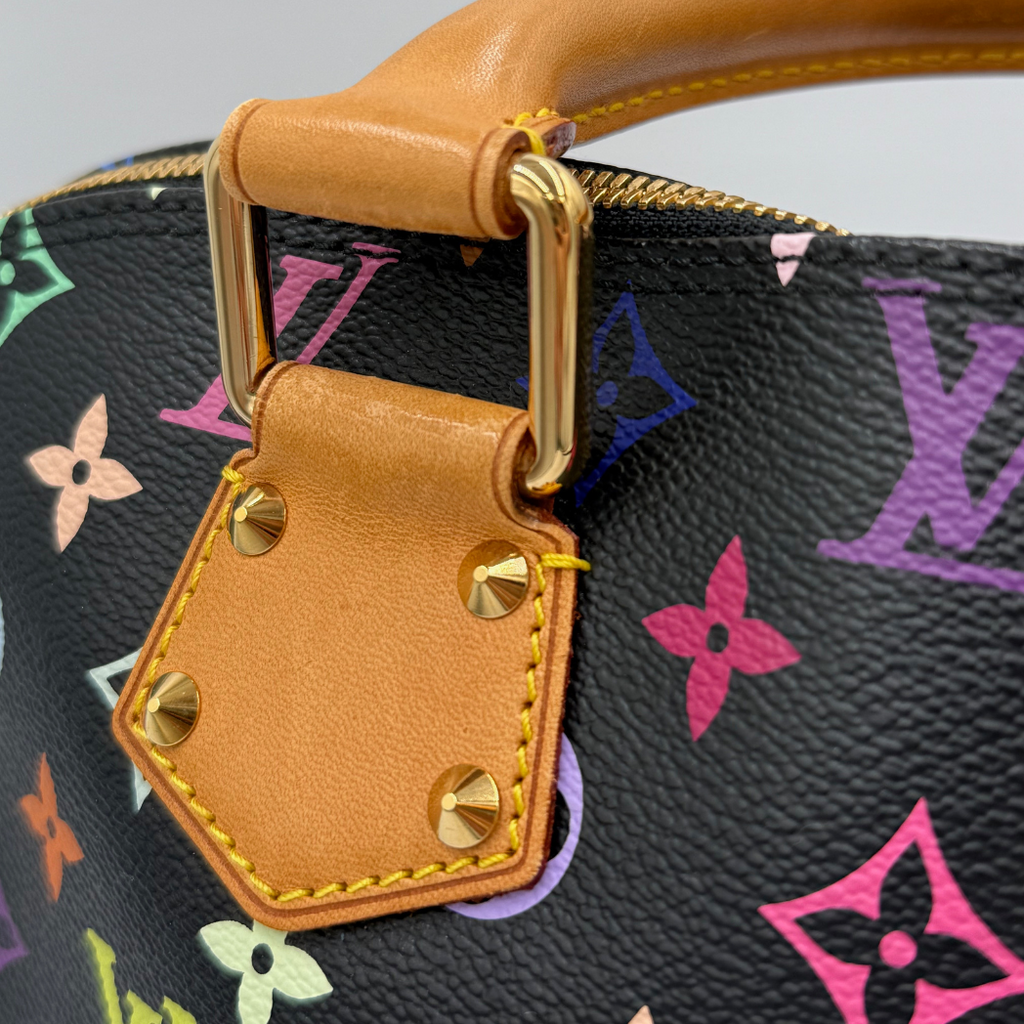 Louis Vuitton x Takashi Murakami Black Monogram Alma PM