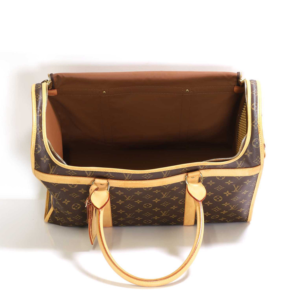 Louis Vuitton Sac Chien 50 Dog Carrier Monogram Canvas