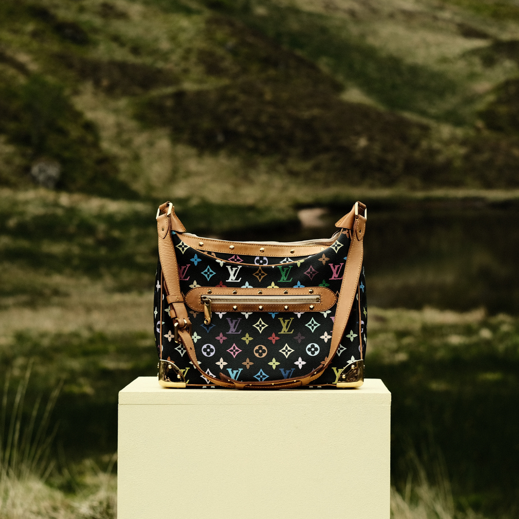 Louis Vuitton x Takashi Murakami Black Monogram Multicolore Boulogne