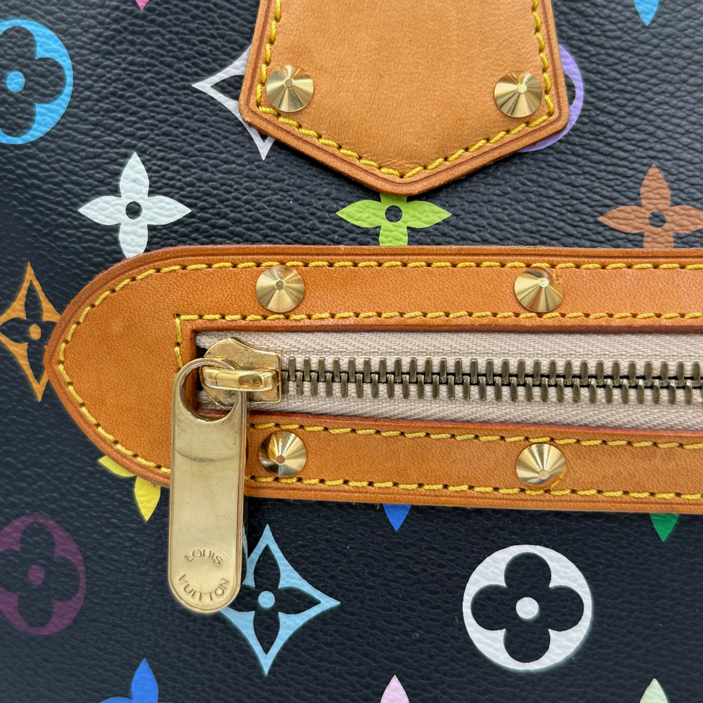 Louis Vuitton x Takashi Murakami Black Monogram Alma PM